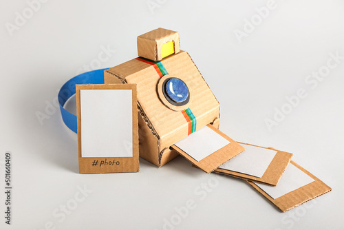 Cardboard photo camera with...