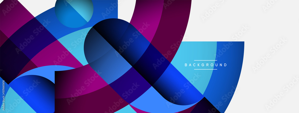 Geometric abstract background. Round shapes, circles, lines composition for wallpaper banner background or landing page Geometric abstract background. Round shapes, circles, lines composition for wallpaper banner background or landing page