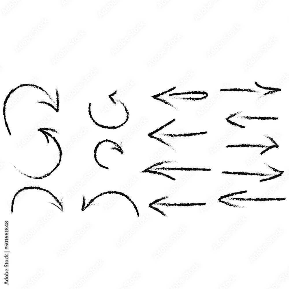 Grange set hand drawn vector arrow doodles Grange set hand drawn vector arrow doodles