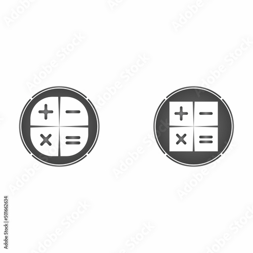 Calculator vector icon template background