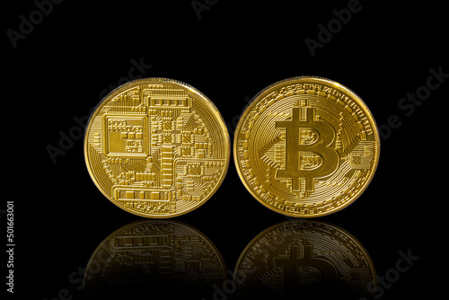 Bitcoin cryptocurrency coins