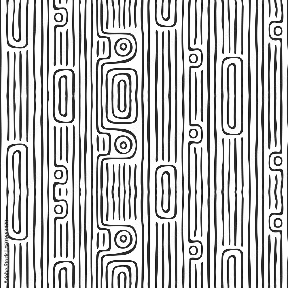 Abstract geometric ornament, hand drawn, seamless pattern Abstract geometric ornament, hand drawn, seamless pattern