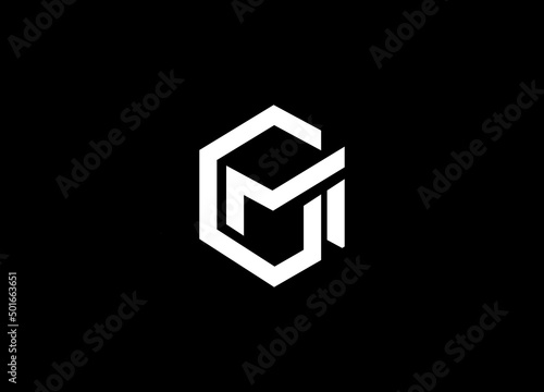 GM G M Letter Logo Design. Creative Modern Letters Vector Icon Logo Illustration.