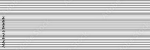 Vector banner disappearing horizontal stripes, shades of gray