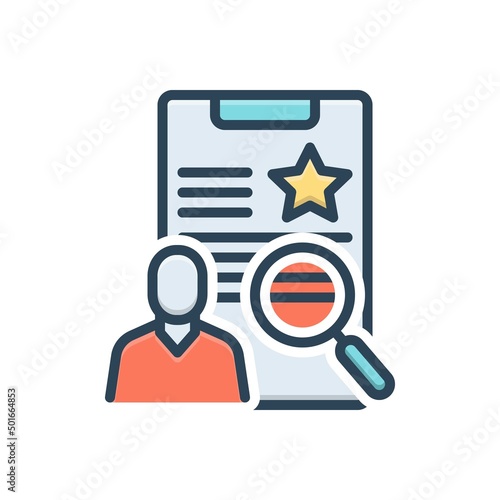 Color illustration icon for cases