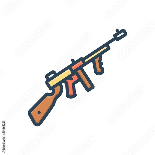 Color illustration icon for thompson