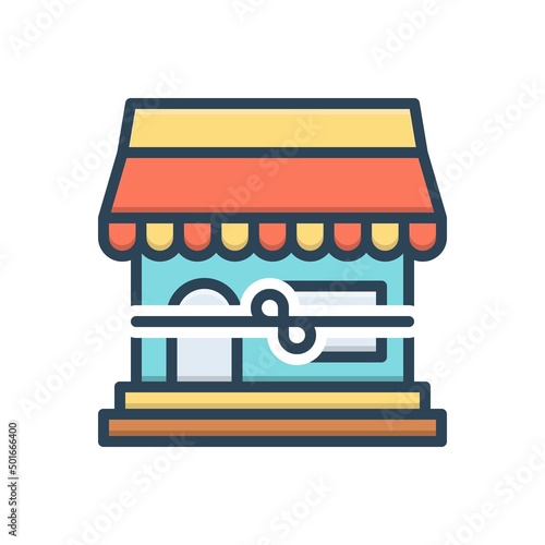 Color illustration icon for openings