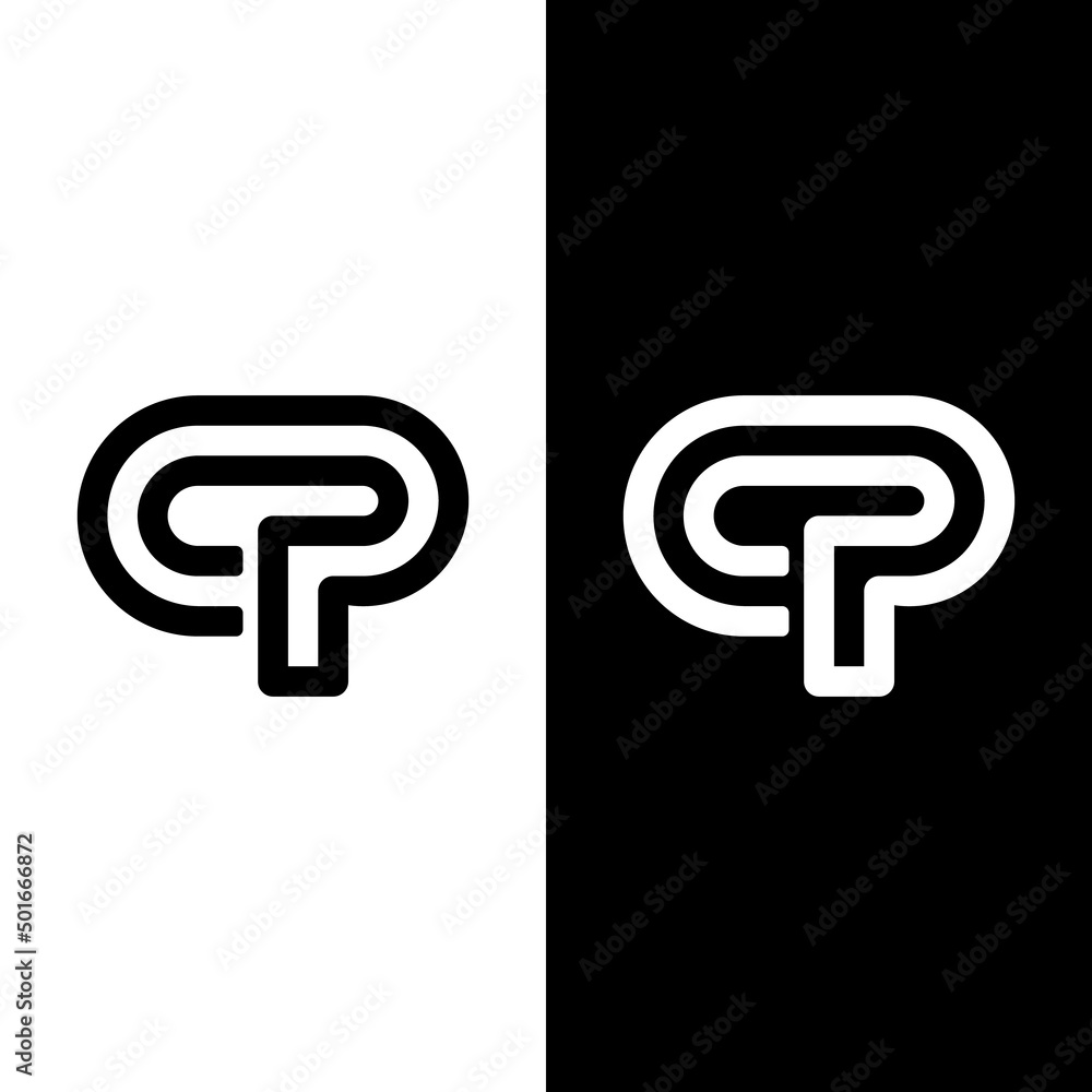 C P CP PC Letter Monogram Initial Logo Design Template. Suitable for  General Sports Fitness Construction Finance Company Business Corporate Shop  Apparel in Simple Modern Style Logo Design. Stock Vector | Adobe Stock