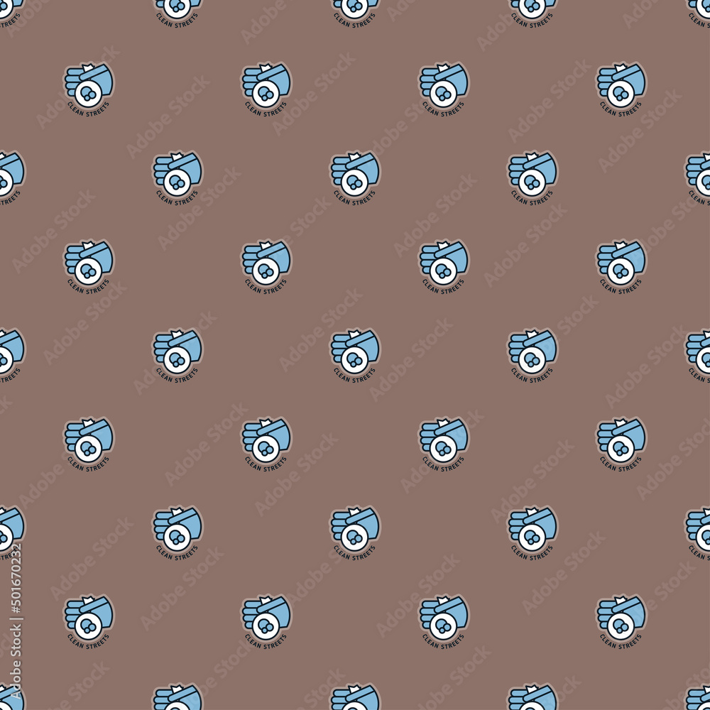 Pat pattern is seamless of a bag with dog waste. Pat pattern is seamless of a bag with dog waste.