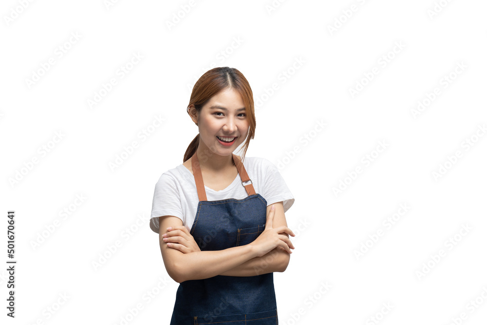 Beautiful smiling entrepreneur asian woman looking friendly and ready to help customer or client isolated on white background. clipping path in side. Beautiful smiling entrepreneur asian woman looking friendly and ready to help customer or client isolated on white background. clipping path in side.