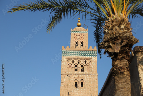 Kutubiyya Mosque in Marrakesh, Morocco photo