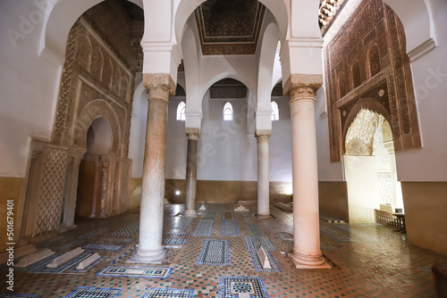 Saadiens Tombs in Marrakech in Morocco photo