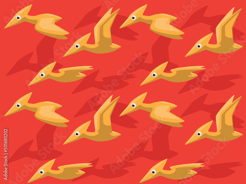 Dinosaur Pteranodon Animation Seamless Wallpaper Background