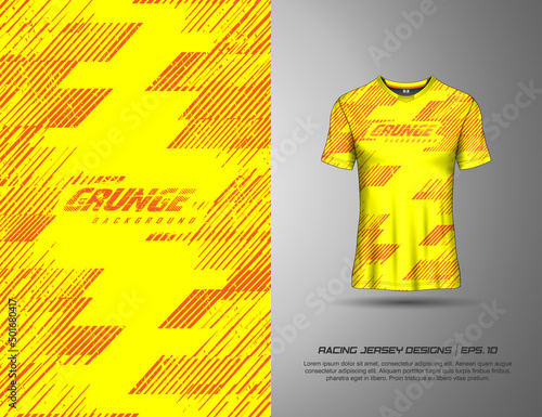 Jersey with grunge background for racing, soccer, cycling, leggings, gaming and sport livery.
