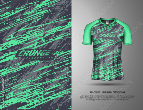 Jersey with grunge background for racing, soccer, cycling, leggings, gaming and sport livery.
