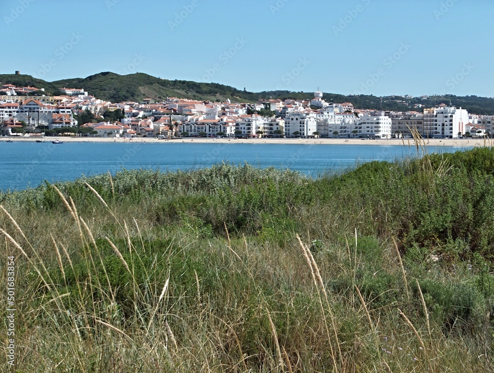 Sao Martinho panorama view with Concha dunes, Centro - Portugal 