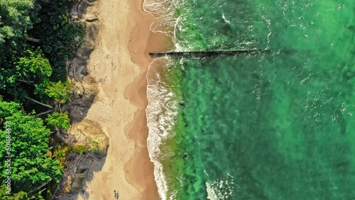 Wallpaper Mural Wonderful blue waves on Batlic sea. Tourism at the Sea. Torontodigital.ca