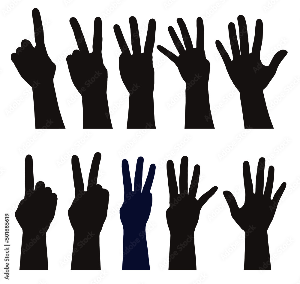 Obraz premium ハンドサイン