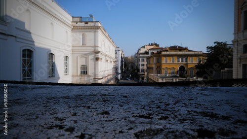 View of the road in Rome