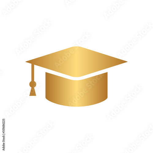 Education icon with gold gradient