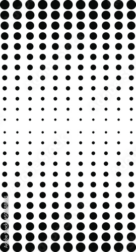 Small and Big polka dot pattern background Abstract grunge grid polka dot halftone background pattern. Spotted black and white line illustration. Textures.
