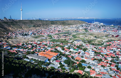 Azerbaijan, Baku, Unusual angle