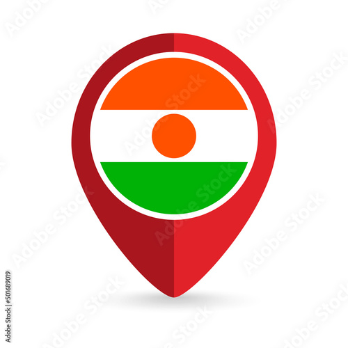 Map pointer with contry Niger. Niger flag. Vector illustration. Free Download Map pointer with contry Niger. Niger flag. Vector illustration. - GFXLoad