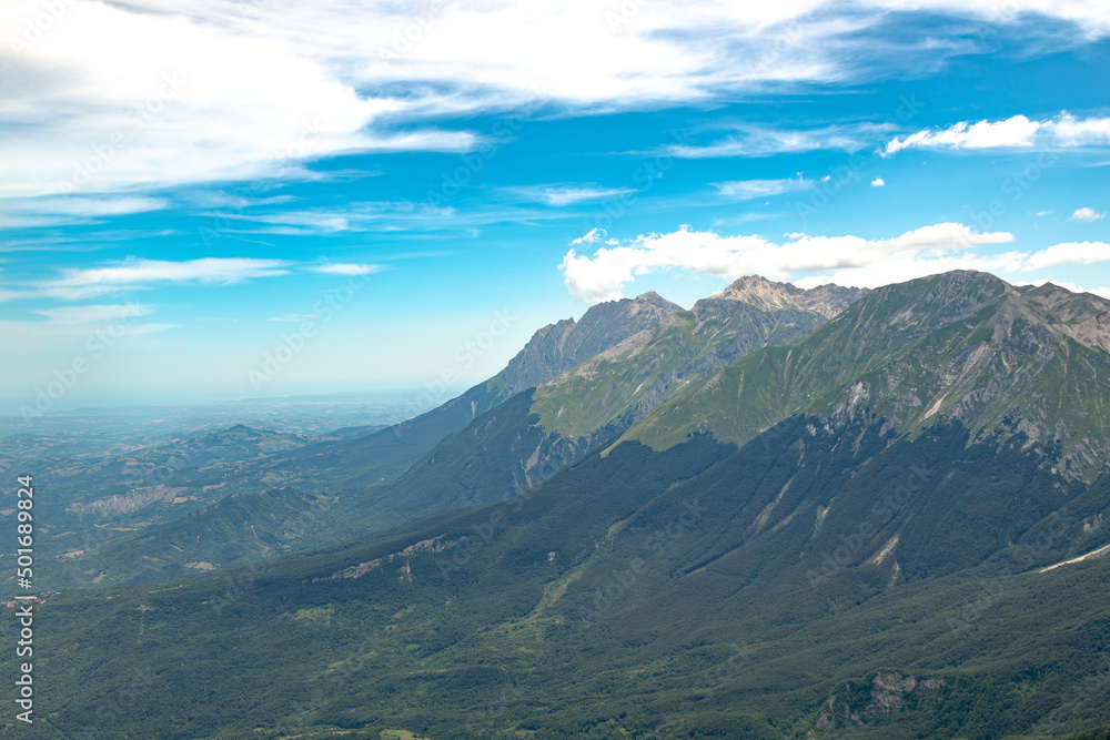 Il panorama dalla Madonnina a Prati di Tivo sul Gran Sasso