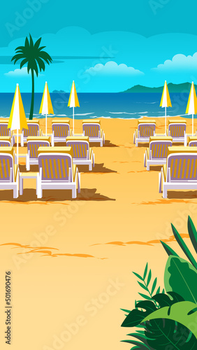 beach scenery beautiful sights On the beautiful bright sea, clear sky, business trips and travel ideas, leisure, presentation pictures, banners, websites, travel trips.