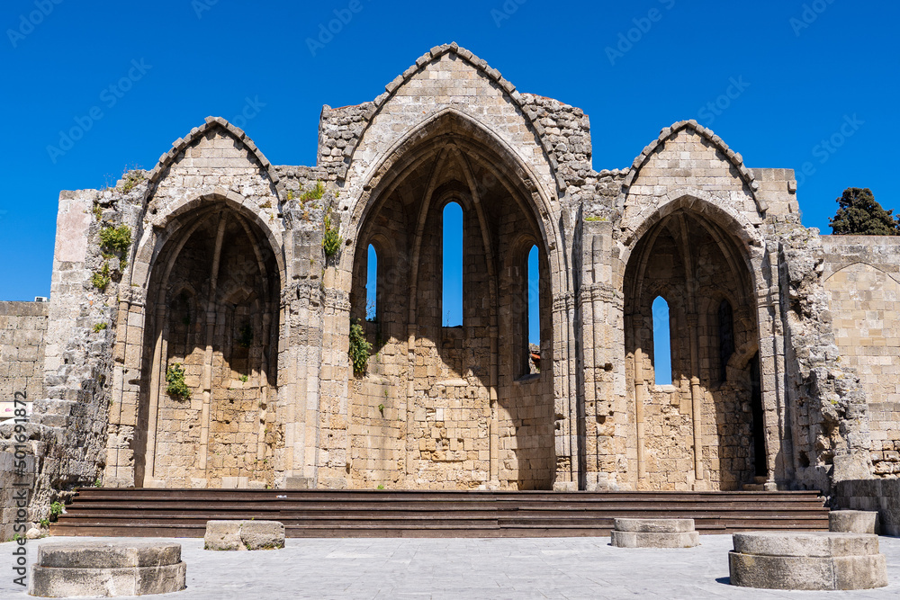 Obraz premium the remains of the Church of the Virgin Mary of the Burgh