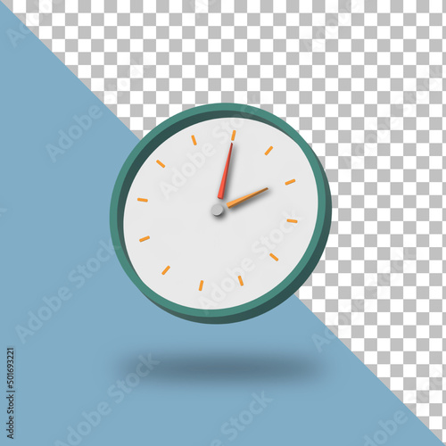 3D Rendered Clock Icon