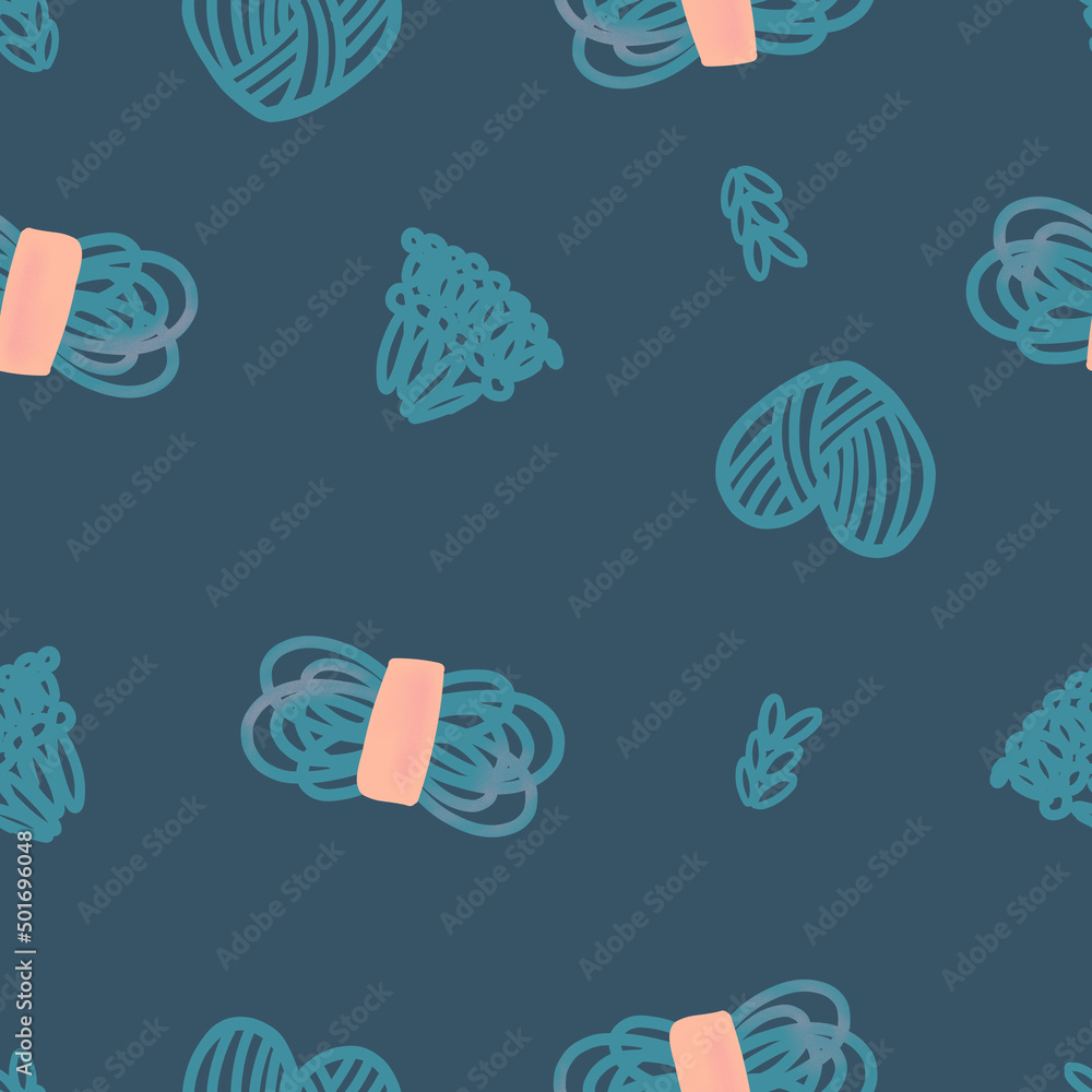 Seamless pattern, crochet and knitting, can be used for textile printing, fabric, wallpaper, digital paper, backround, in scrapbooking projects, handmade Seamless pattern, crochet and knitting, can be used for textile printing, fabric, wallpaper, digital paper, backround, in scrapbooking projects, handmade