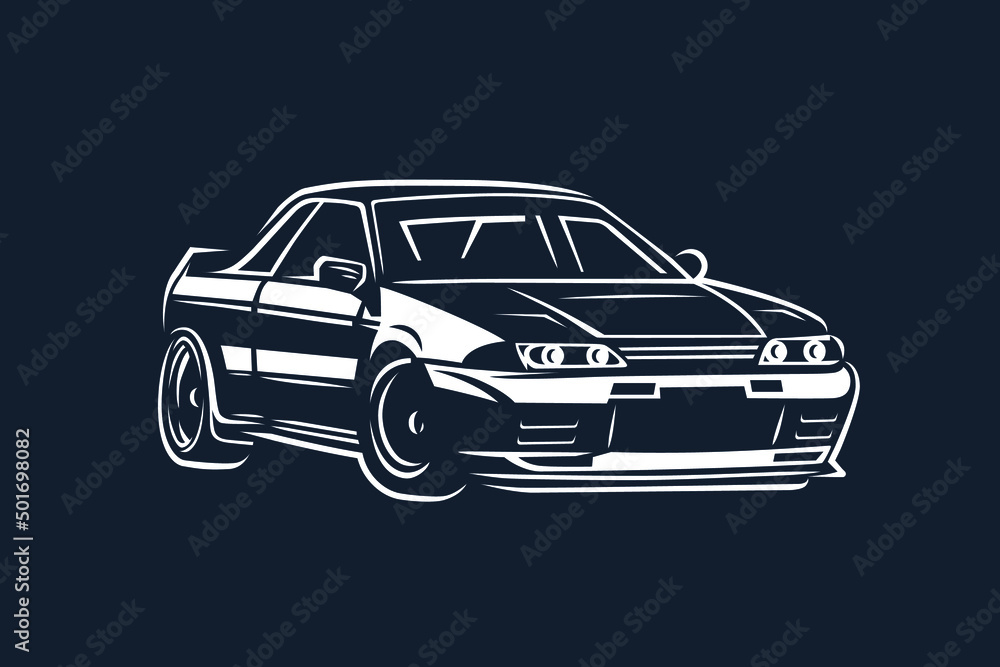 Car illustrator. Street racing.