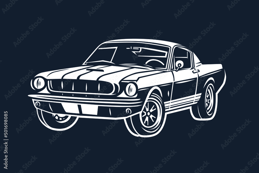 Car illustrator. Street racing. Stock Vector | Adobe Stock