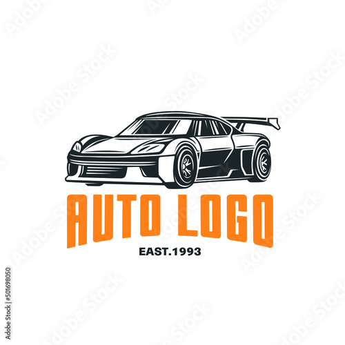 Car emblem. Custom racing.