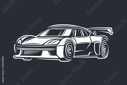 Car illustrator. Street racing.