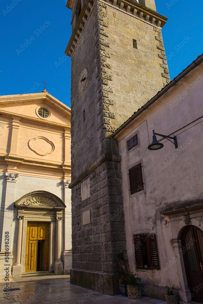 The Parish Church of the Blessed Virgin Mary in Buzet in Istria, Croatia. It dates from 1784
