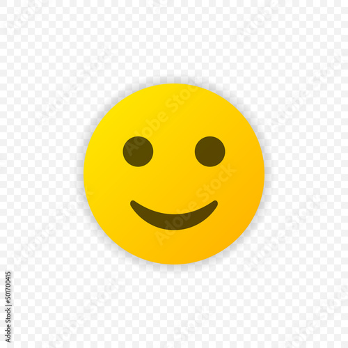 Smile Emoticon Vector icon. Positive smiling emoji symbol isolated. Vector illustration EPS 10