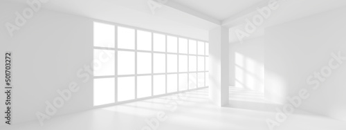 White Building Concept. Artistic Business Template