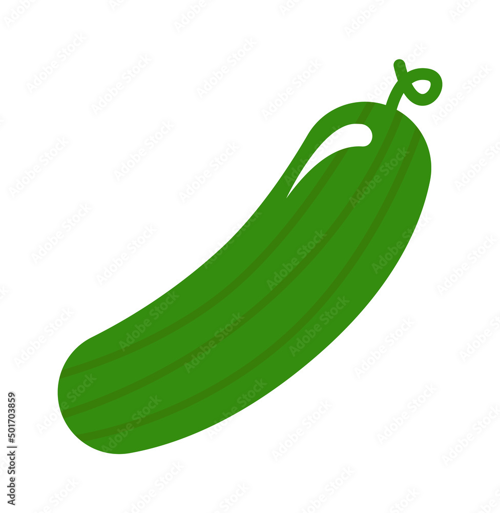 Cucumber Vegetable Icon. Healthy food. Vector illustration Cucumber Vegetable Icon. Healthy food. Vector illustration