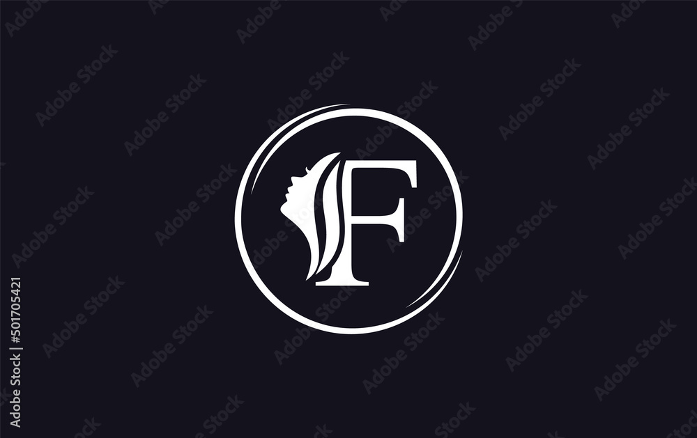 Purple beauty spa and hair logo and symbol design with the letter and alphabet F Purple beauty spa and hair logo and symbol design with the letter and alphabet F