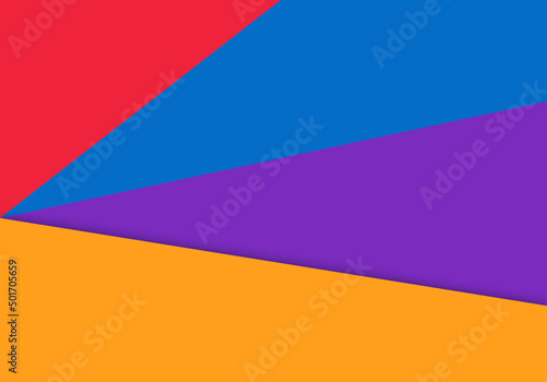 Multicolor Paper Cut Color for Background Vector