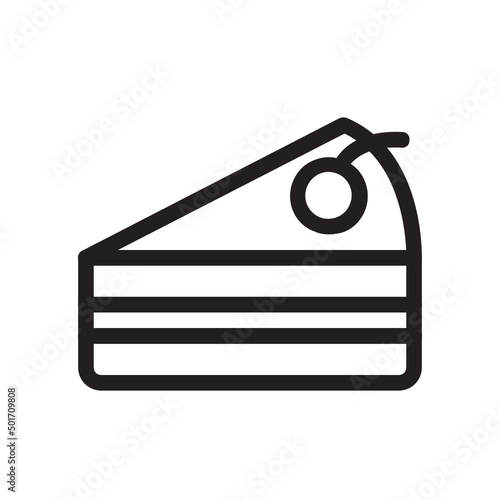 Cake , Bakery outline icon.