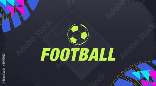 Web Banner for Football Subject inspired by Soccer Games | Texture inspired by sports video titles | Patterns, objects and textures in art style