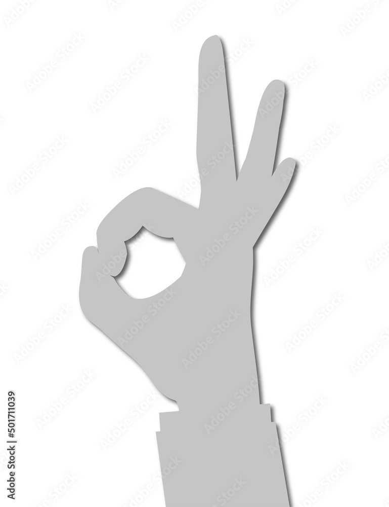 hand with ok sign hand with ok sign
