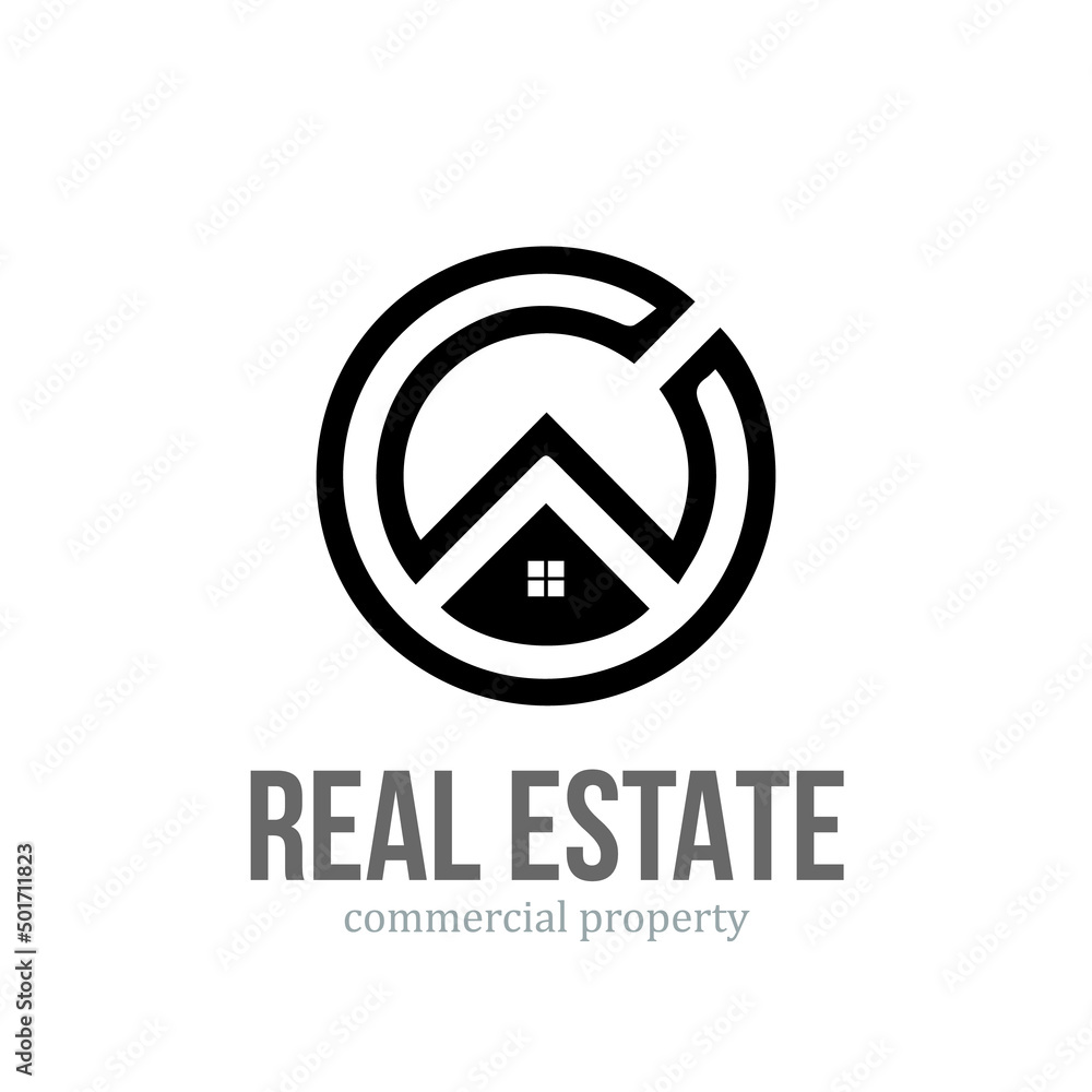 Obraz premium New Real Estate office Logo letter C