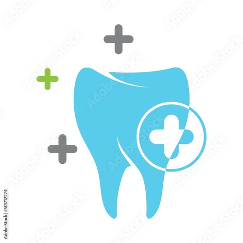 tooth care logo design vector