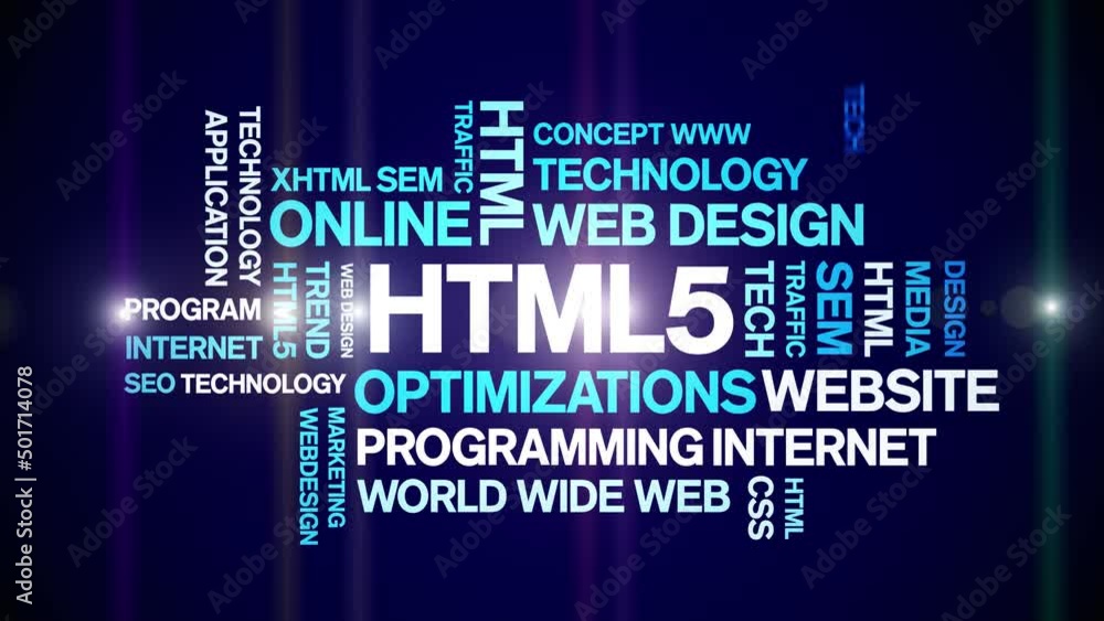 Html5 Short Note Wordcloud HTML5 animated tag word cloud;text design animation kinetic typography ...