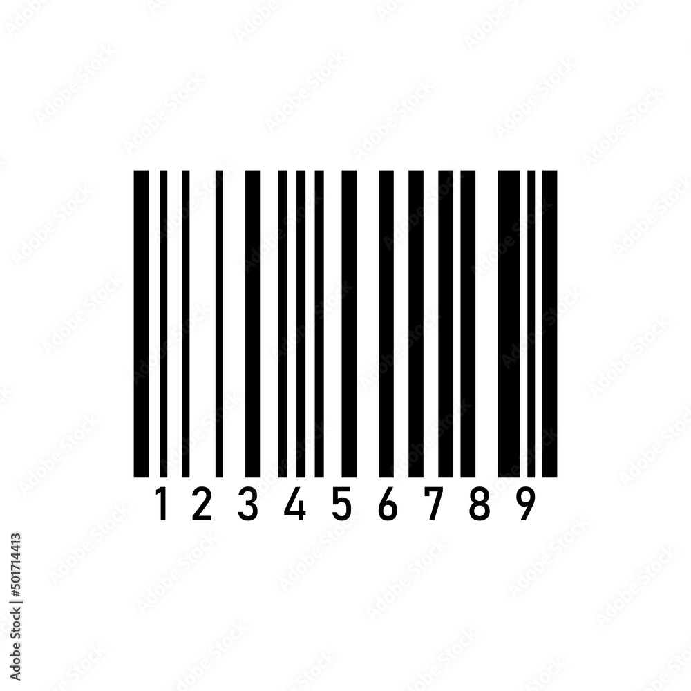 Bar code vector symbol. Product barcode icon isolated. Vector illustration EPS 10