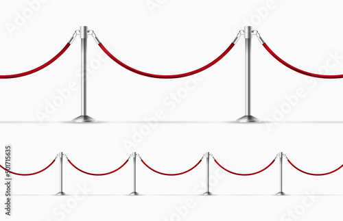 Red barrier vector clipart isolated on white background